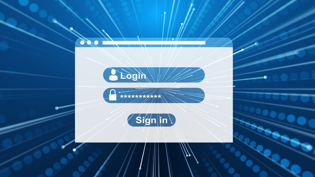 Login example drawing